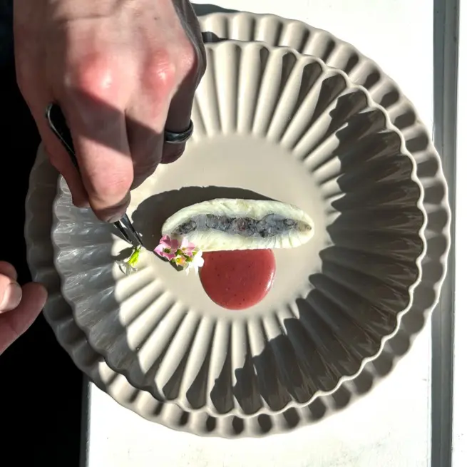 creation thumb for Halibut norvegese con ripieno di RSE e gamberi