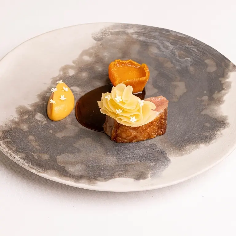 creation thumb for Lamb backstrap, Swede in 3 ways,Jerky, Puree, Pickled Ribbon