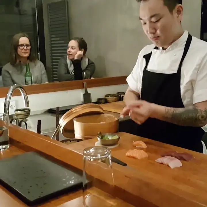 creation thumb for making sushi at chef table