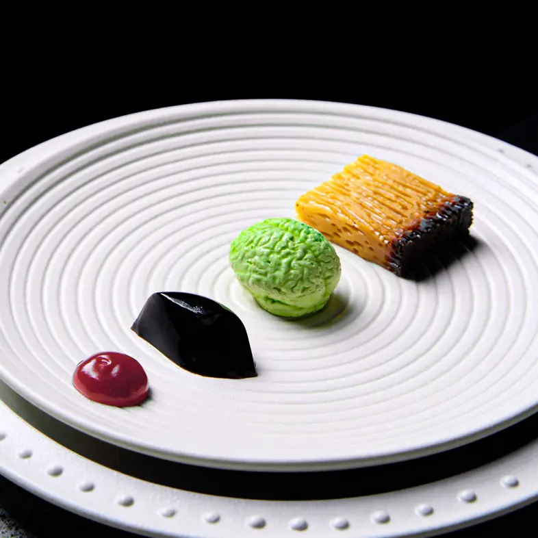 creation thumb for Bika Ambon-Kuchen, Pandan-Ganache, Kräutergelee