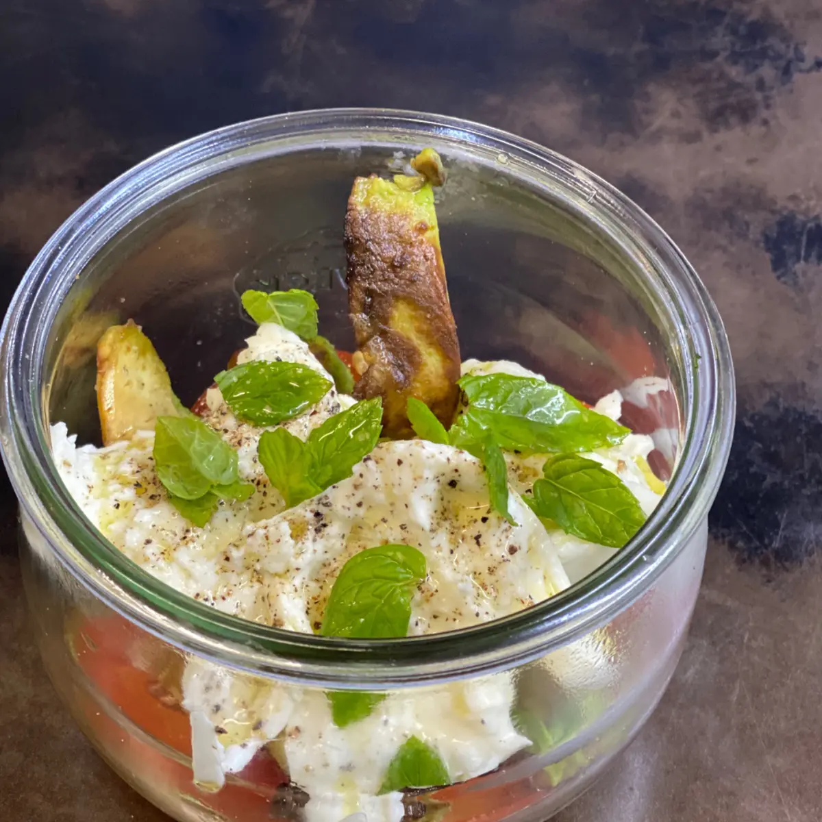 creation thumb for Tomato Mozzarella with Mint in a Jar