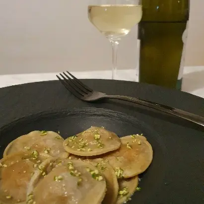 creation thumb for Black Garlic and White Truffle Ravioli