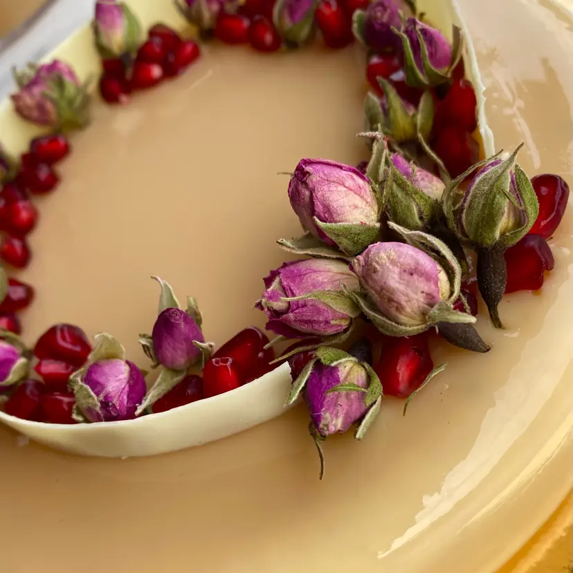 creation thumb for Coffee, pumpkin & pomegranate dessert