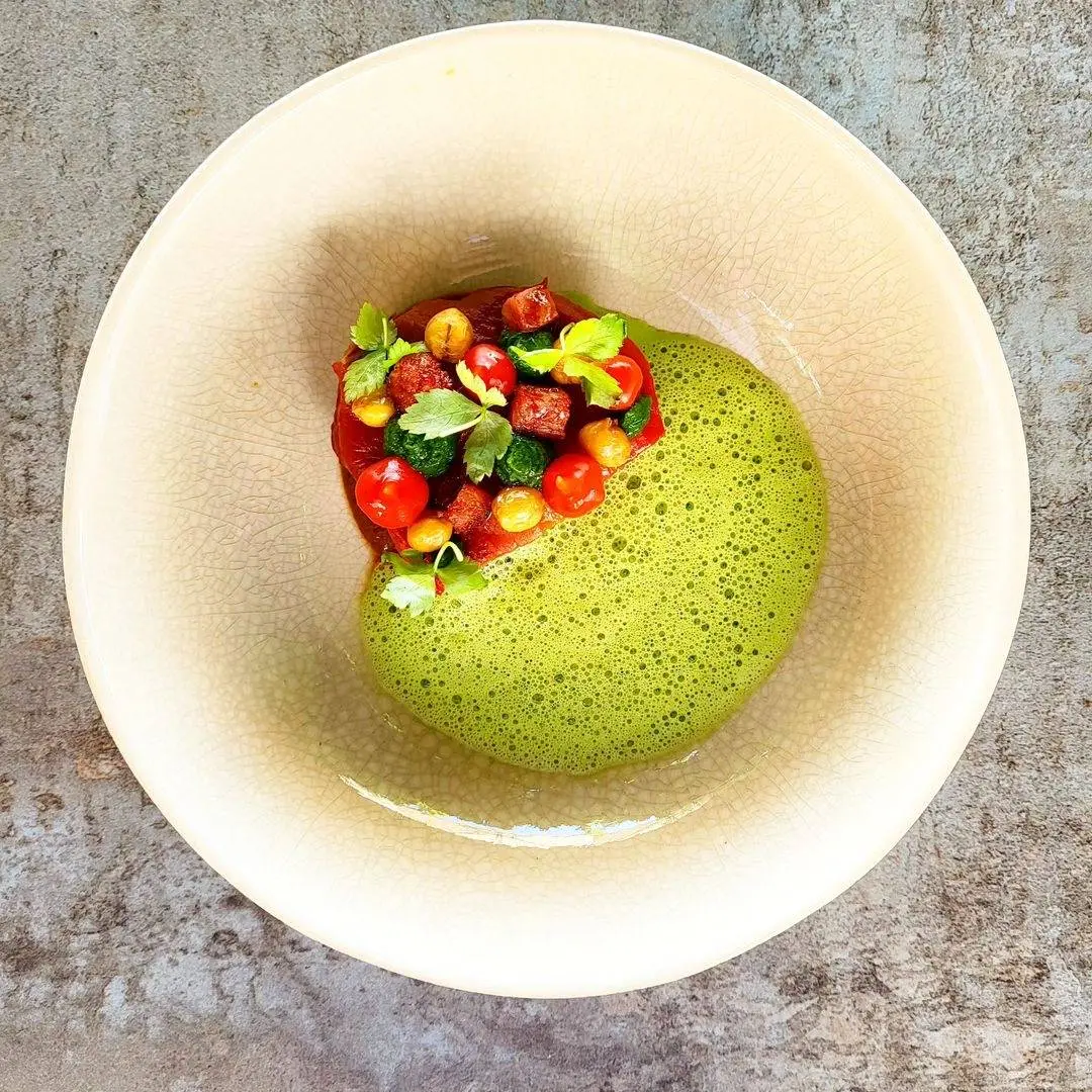 creation thumb for Porn Neck | Peperonata | Parsley | Chorizo | Chickpeas