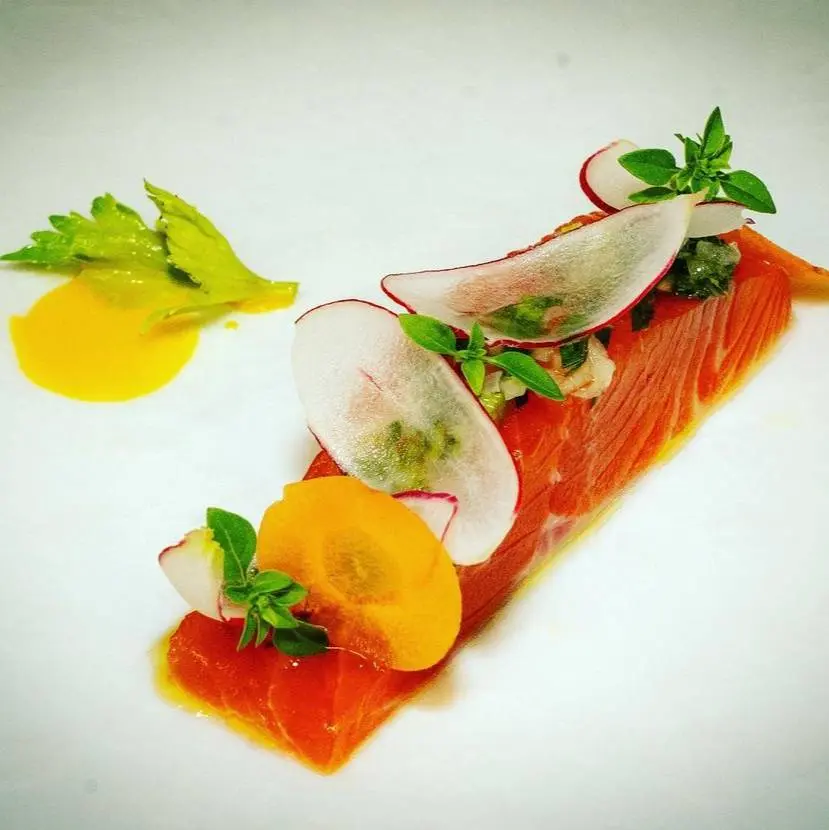 creation thumb for Smoked Trout with Softwoods Fine Celery Gelée