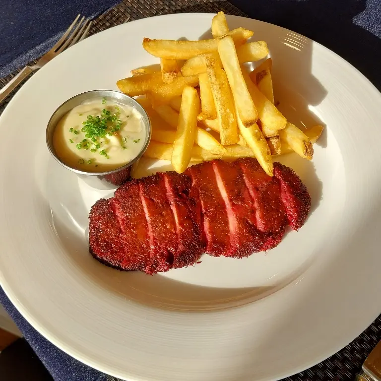 creation thumb for Lion's mane steak and fries