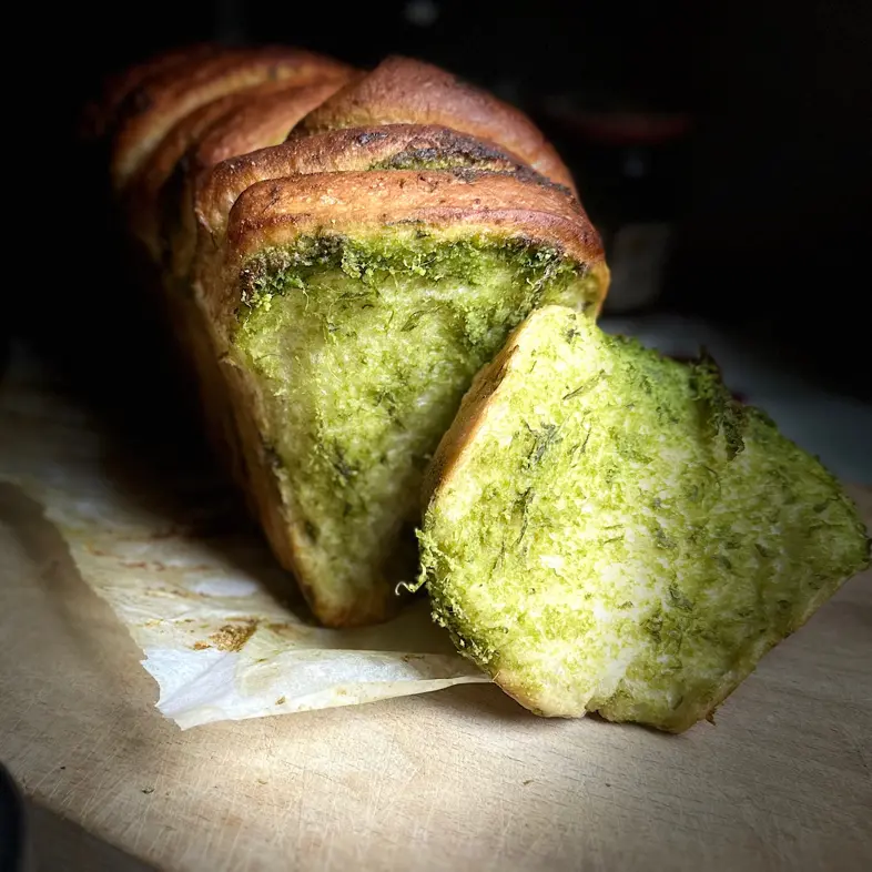 creation thumb for Pull-apart wild garlic milk bread