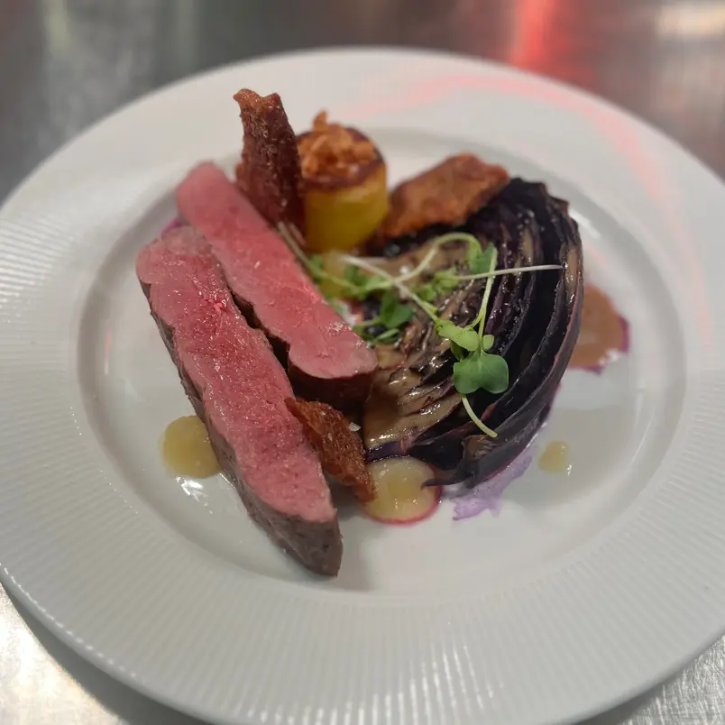 creation thumb for Duck breast, red cabbage, potato