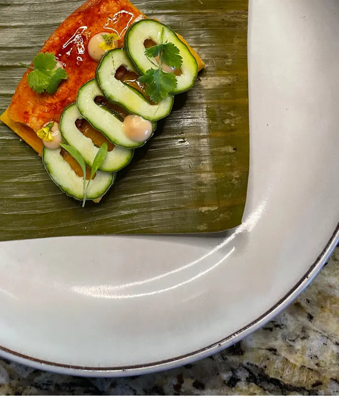 creation thumb for Tamal di Pejibaye e Tacacos