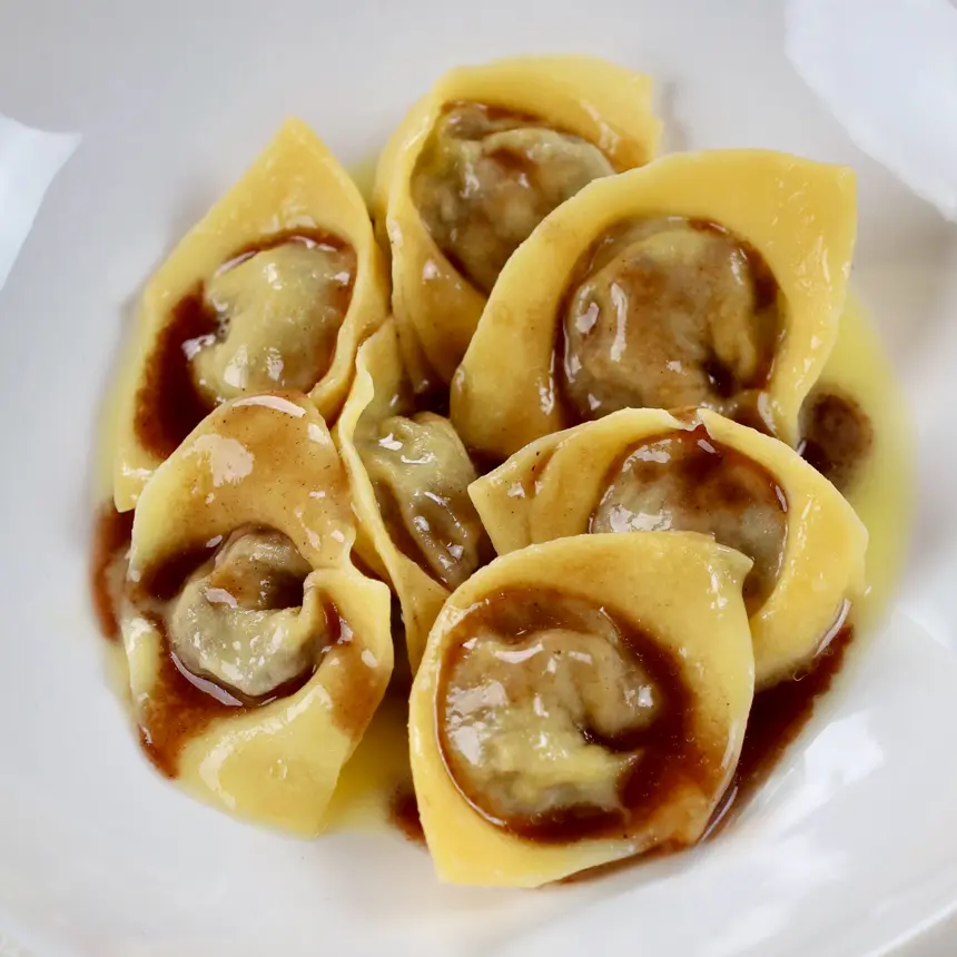 creation thumb for Ossobuco: braised, pasta filling, jus