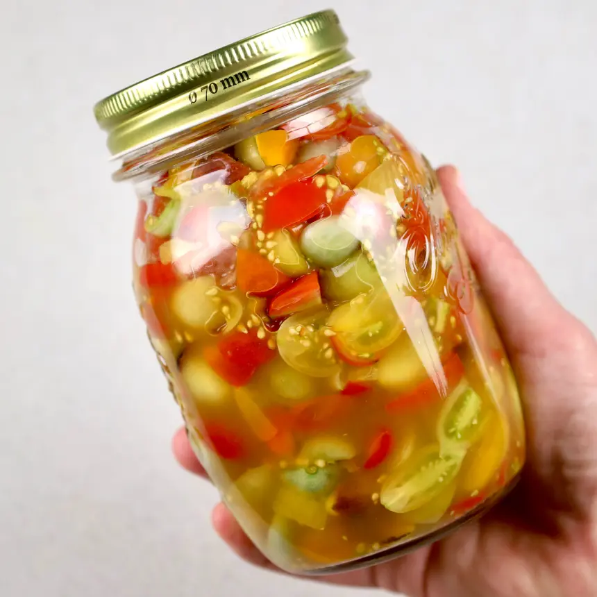 creation thumb for Pomodorini ciliegia fermentati a secco