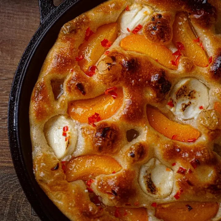 creation thumb for Apricots & Goat Cheese Focaccia
