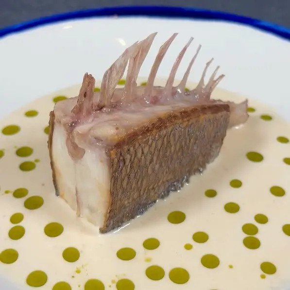 creation thumb for Bone-in Fish Cutlet with Ajoblanco