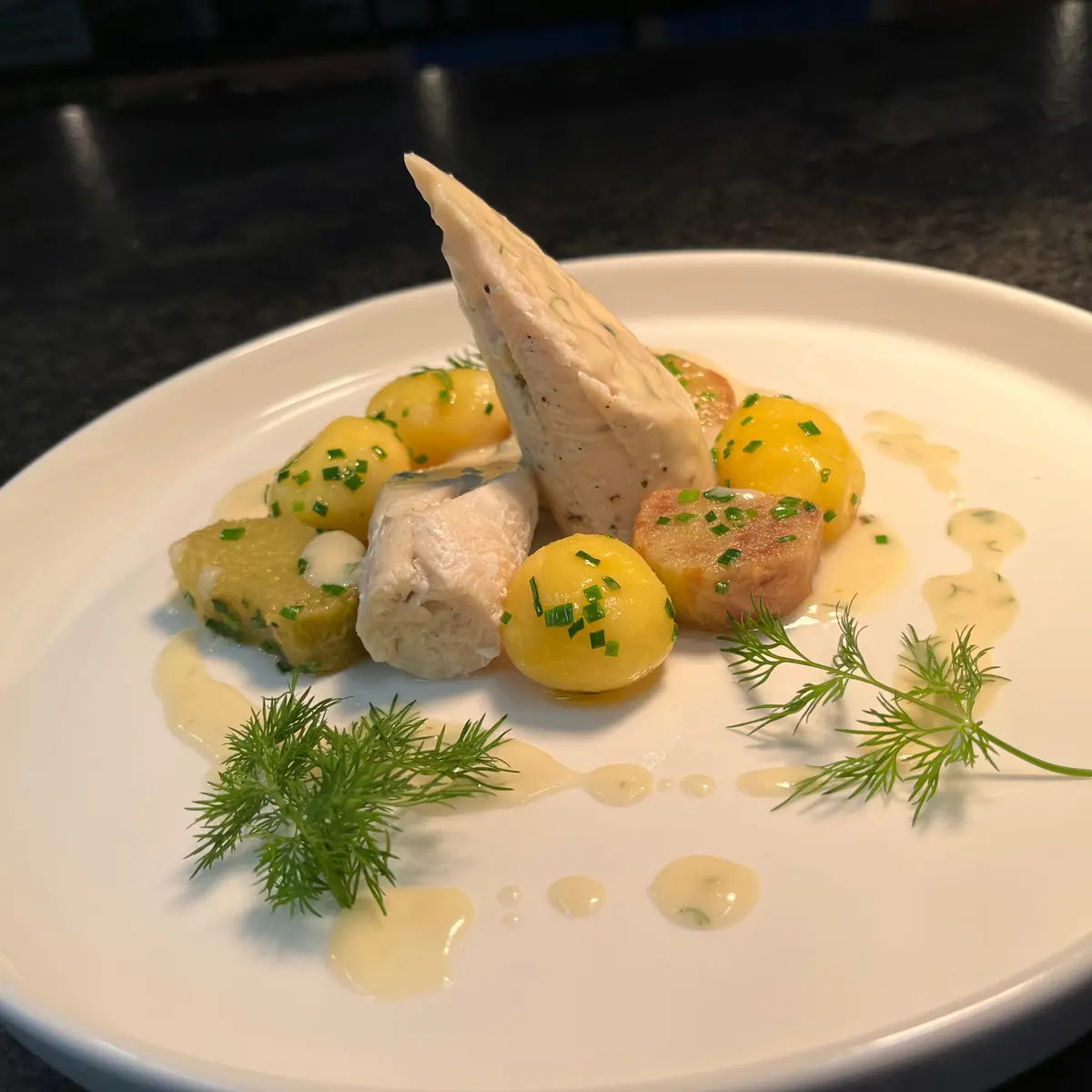 creation thumb for Salmon trout roulade with rhubarb