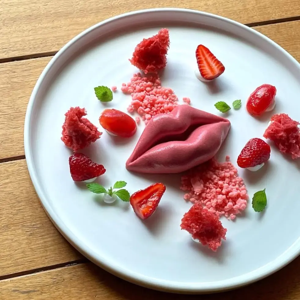 creation thumb for Valentinstagsdessert - Erdbeere & Tomate