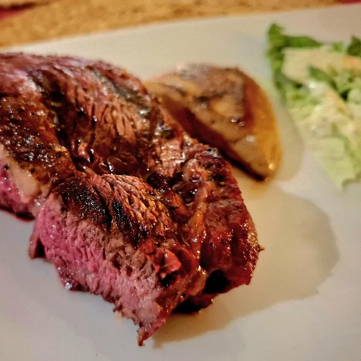 creation thumb for US prime Ribeye from the BGE with foie gras 