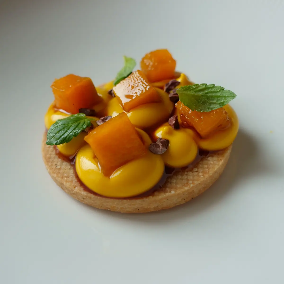 creation thumb for Kürbis-Sablé mit Kakaobohnen und Balsamico