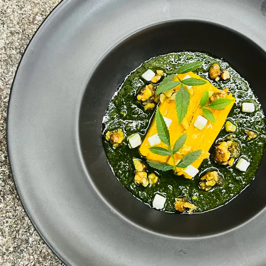 creation thumb for Pickled Squash Mille Feuille
