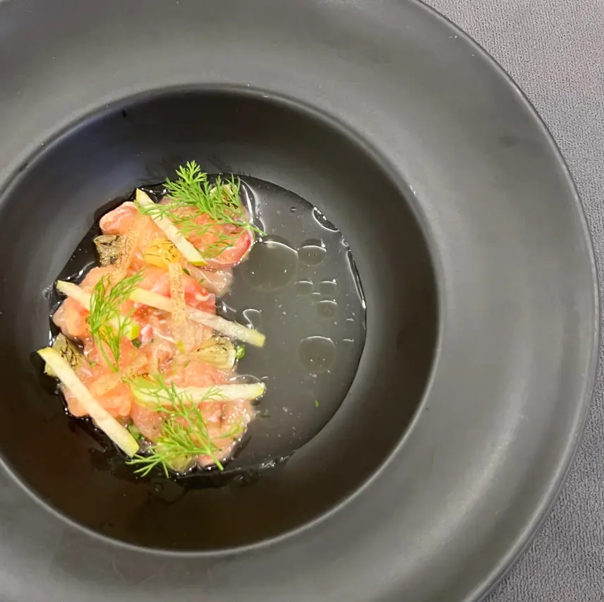 creation thumb for Pear and sweet lime fish ceviche