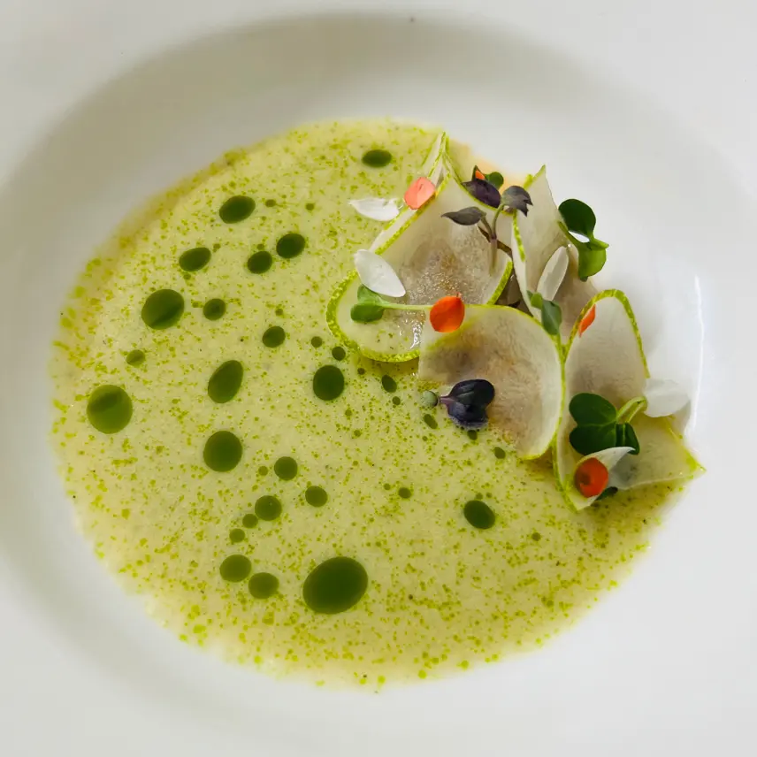creation thumb for Green apple and cucumber gazpacho 