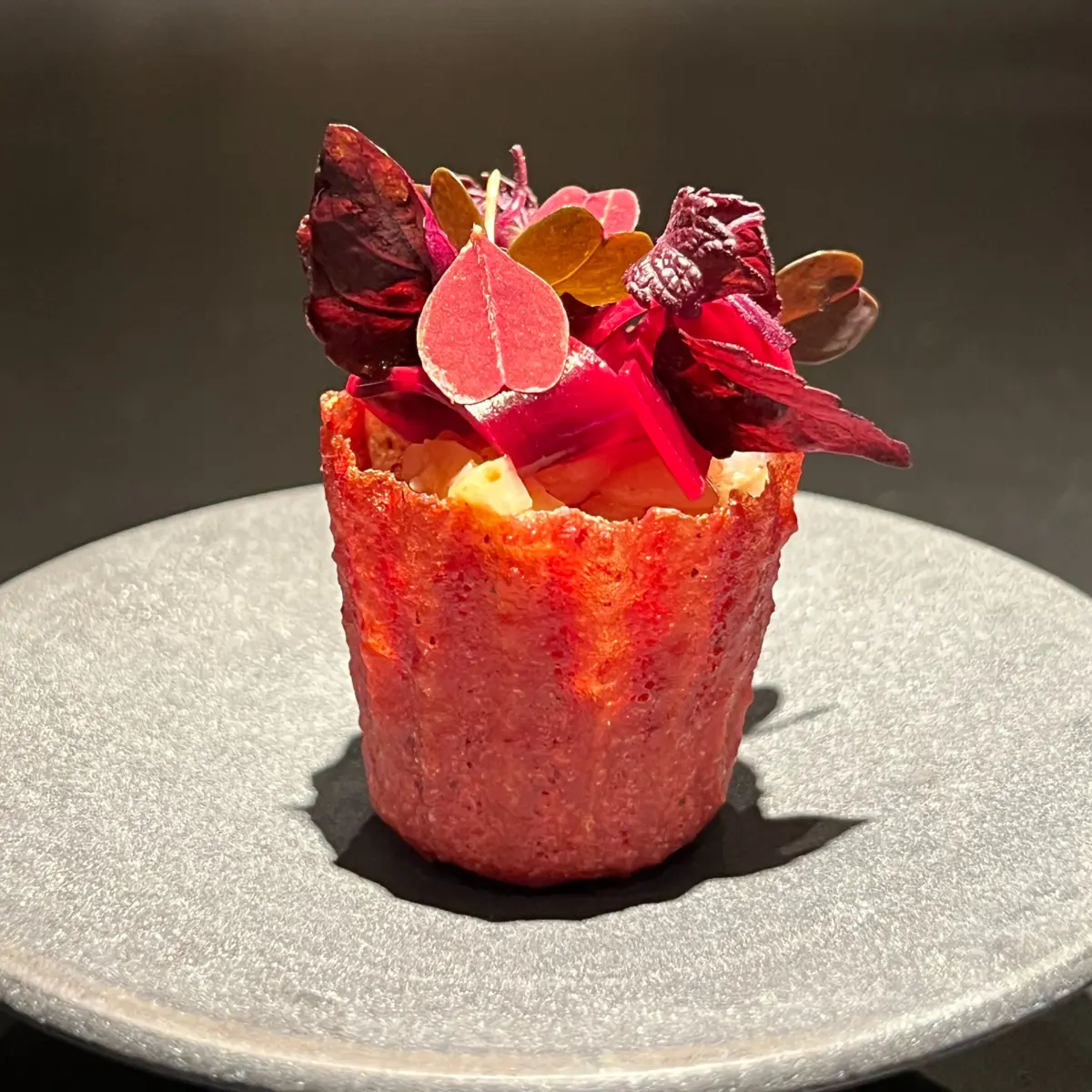 creation thumb for Crustacean Shell and Beetroot Skin Crisp