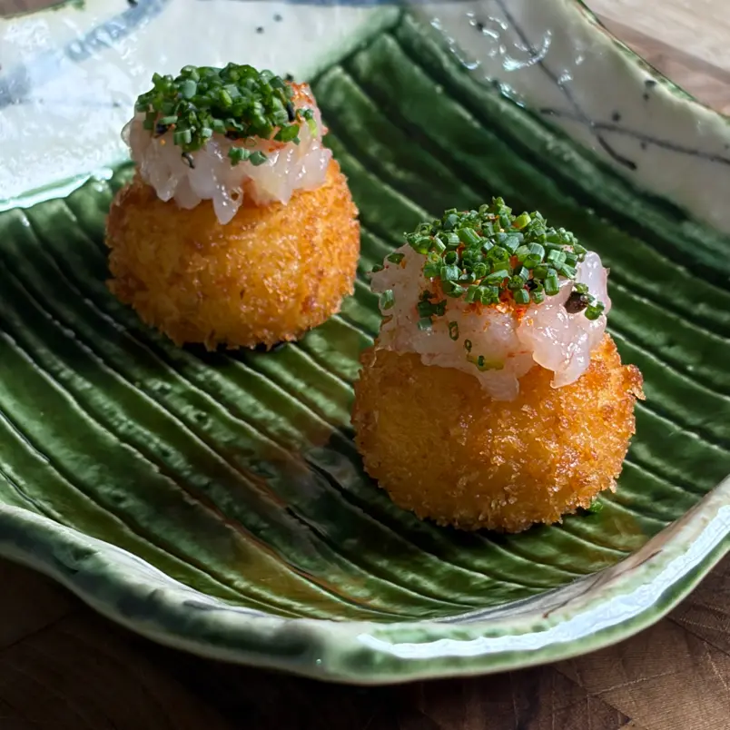 Garlic prawn croquettes