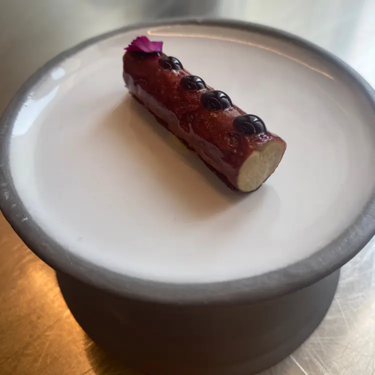 creation thumb for Blackberry wafer and duck liver paté