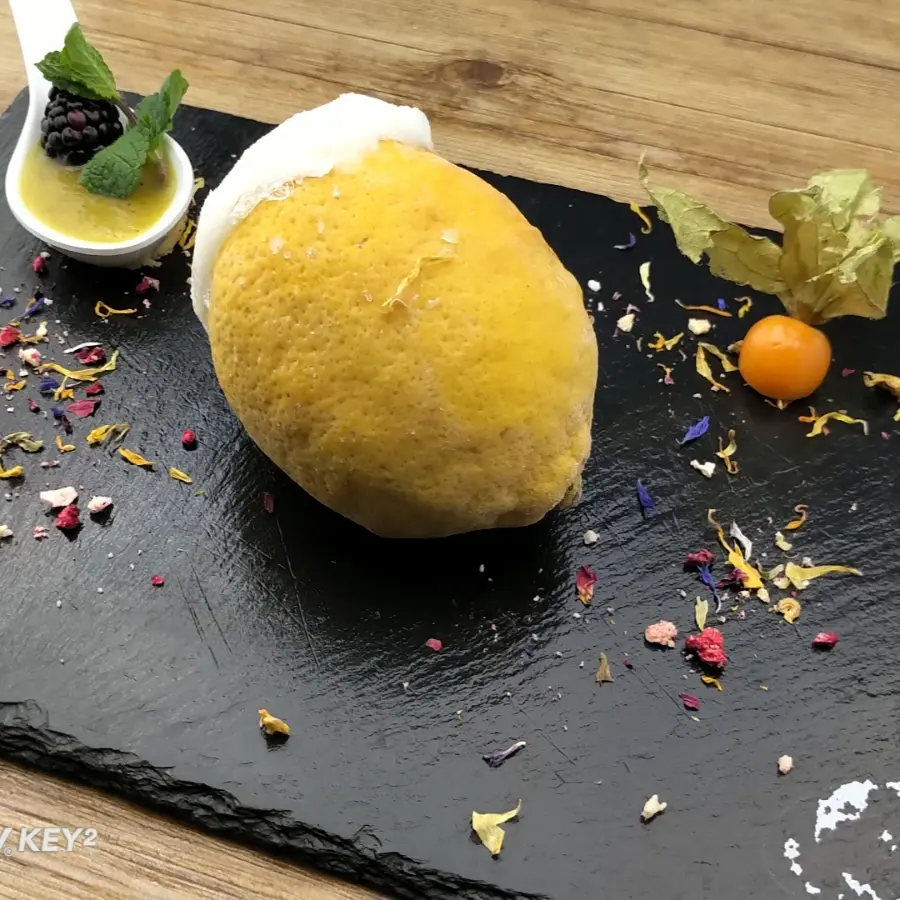 creation thumb for Zitrone Sorbet mit Kiwi Souce