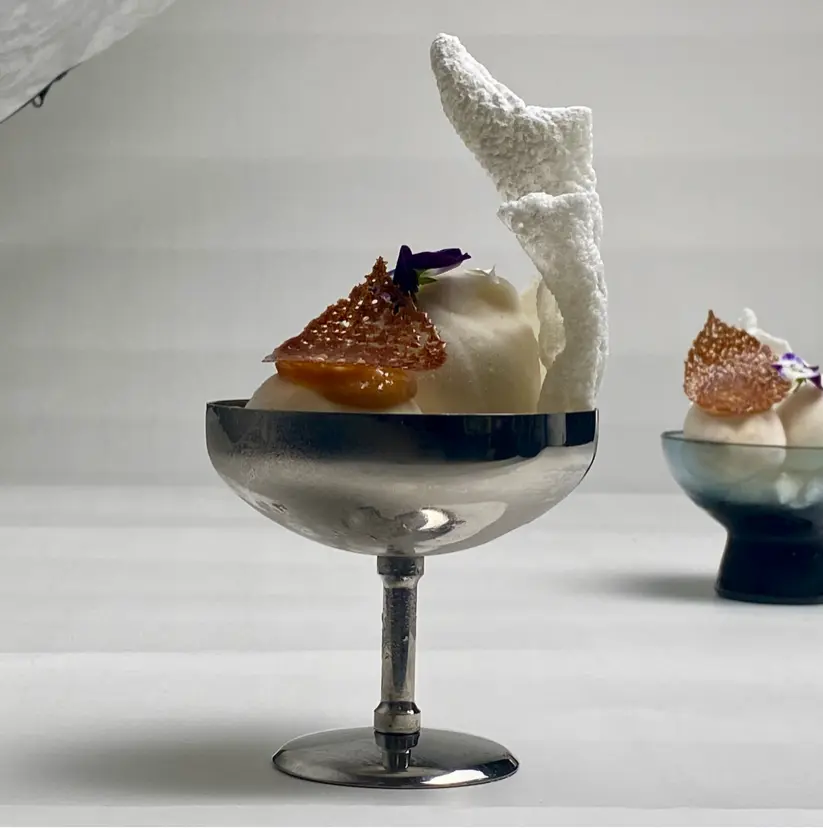Toasted rice ice cream