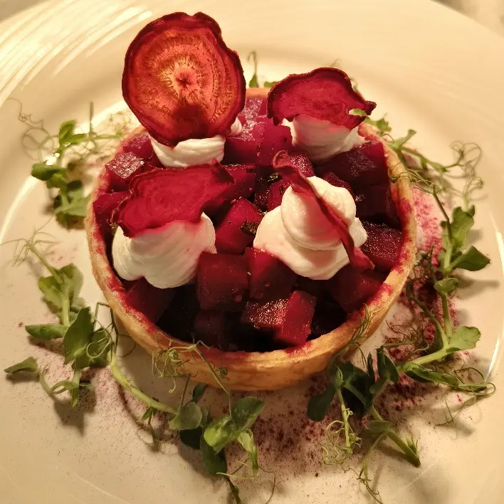 creation thumb for Beetroot Labneh Tart