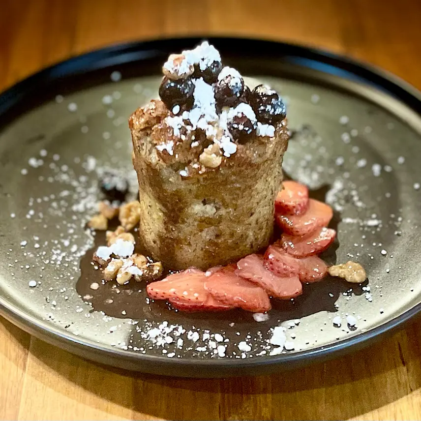 creation thumb for Veganes frittiertes Bananenbrot mit gezuckerten Früchten