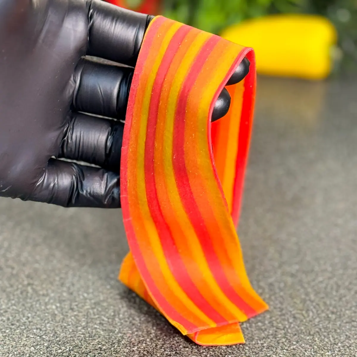 creation thumb for Sweet Pepper Striped Pasta Dough