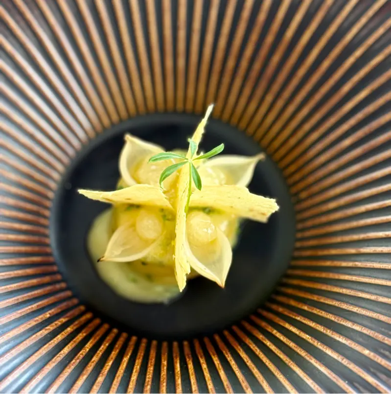 creation thumb for Patate confit, aioli e cipolla affumicata