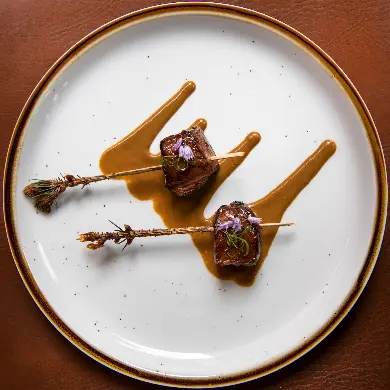 creation thumb for Wagyu spruce skewers 