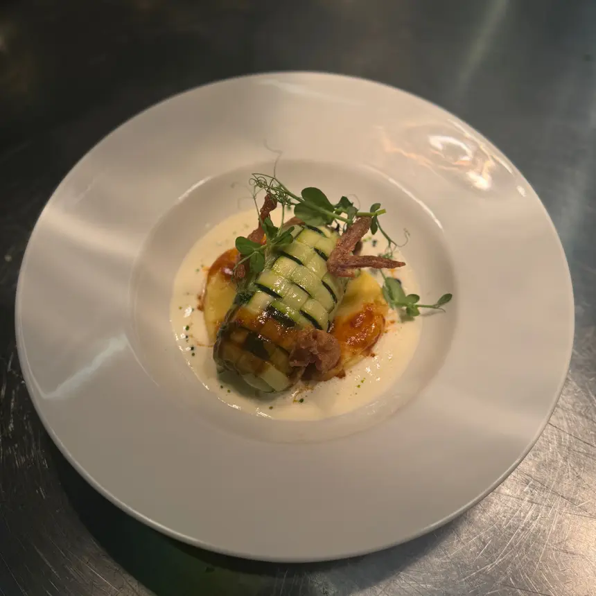 creation thumb for Quail Breast in Zucchini Coat