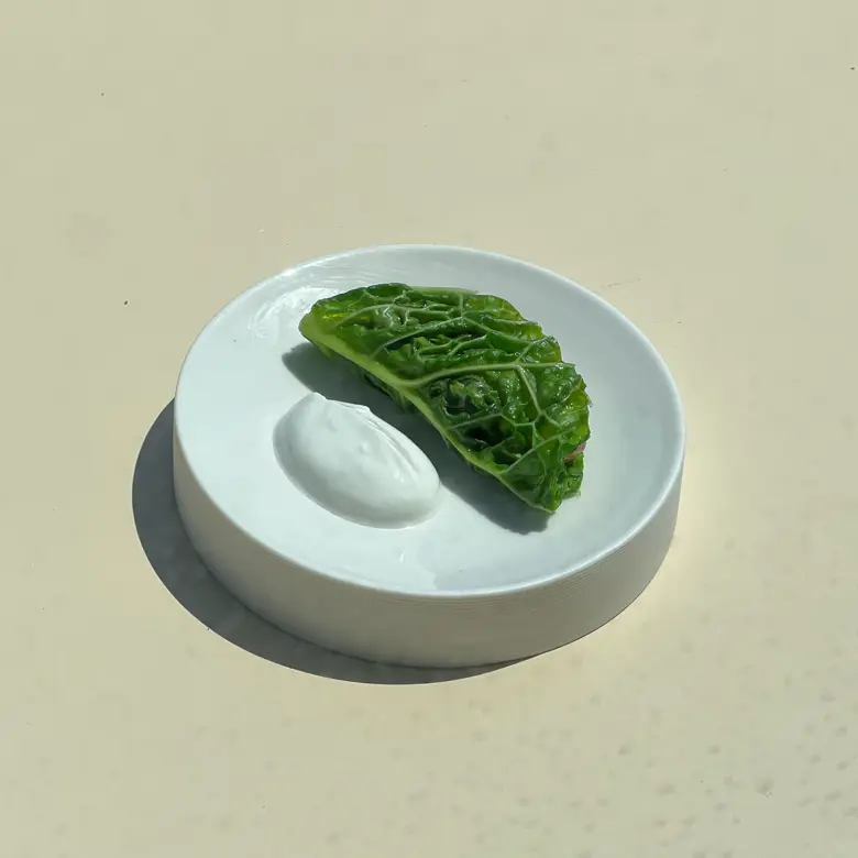 creation thumb for Kale and lamb taco