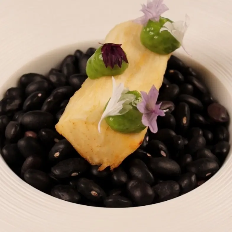 creation thumb for Fermented Fried Cassava with Smoked Guasacaca