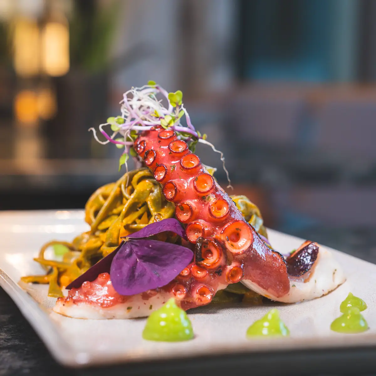 creation thumb for Pasta | Rotes Curry | Octopus