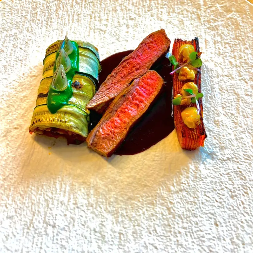 creation thumb for lamb, ratatouille, vadouvan squash