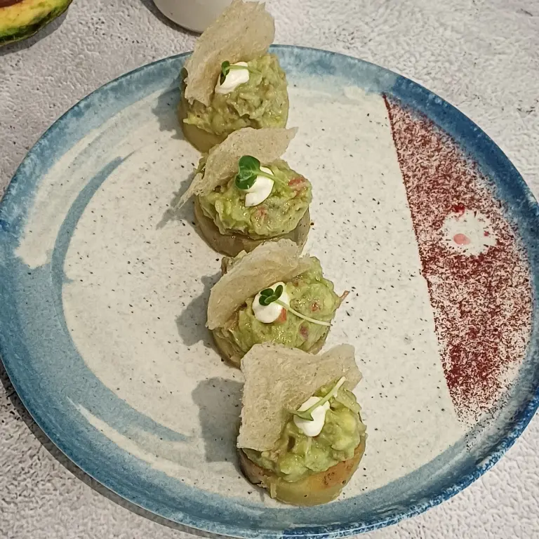 creation thumb for Charred sweet potato and Avocado with lentil tuie 