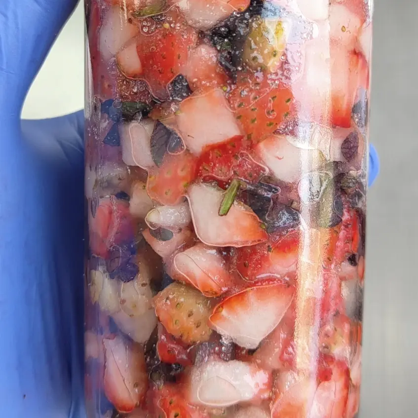 creation thumb for Fermentierte Erdbeere und Pfefferminze