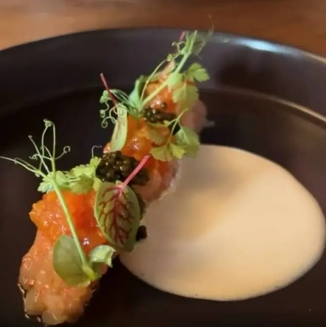 creation thumb for Shrimp Tartare with Almond Cream