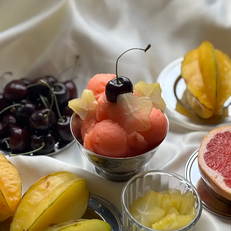 creation thumb for Sorbete de Carambola y Pomelo Rosa