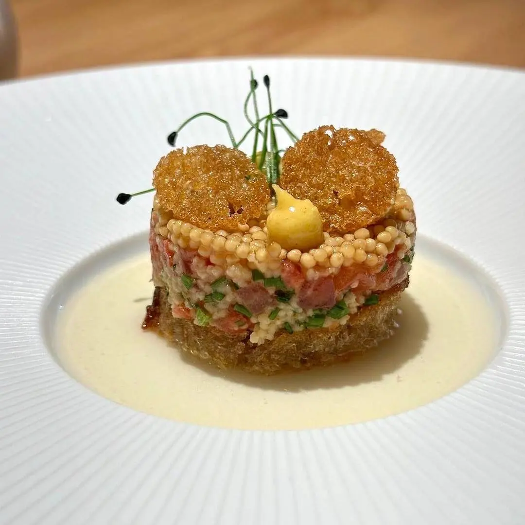 creation thumb for Tomato / Mustard Seed / Couscous / Curry