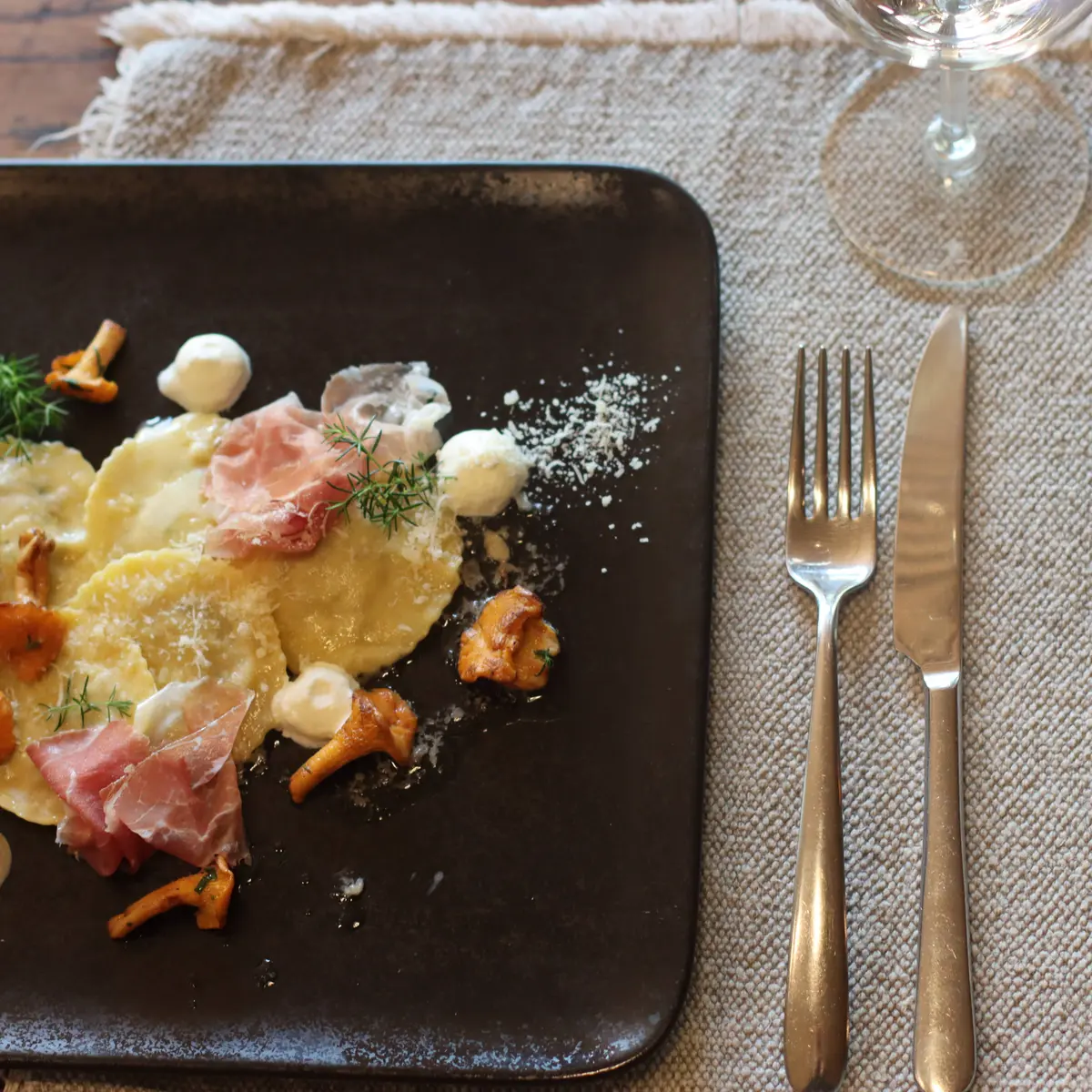 creation thumb for Porcini ravioli
