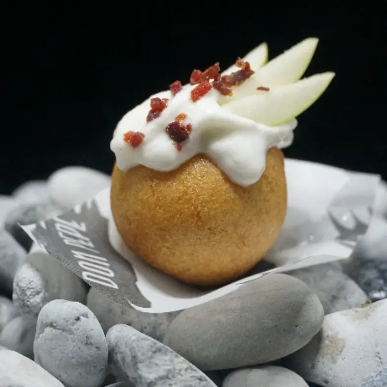 creation thumb for Chistorra Mikoyaki with Manchego Foam