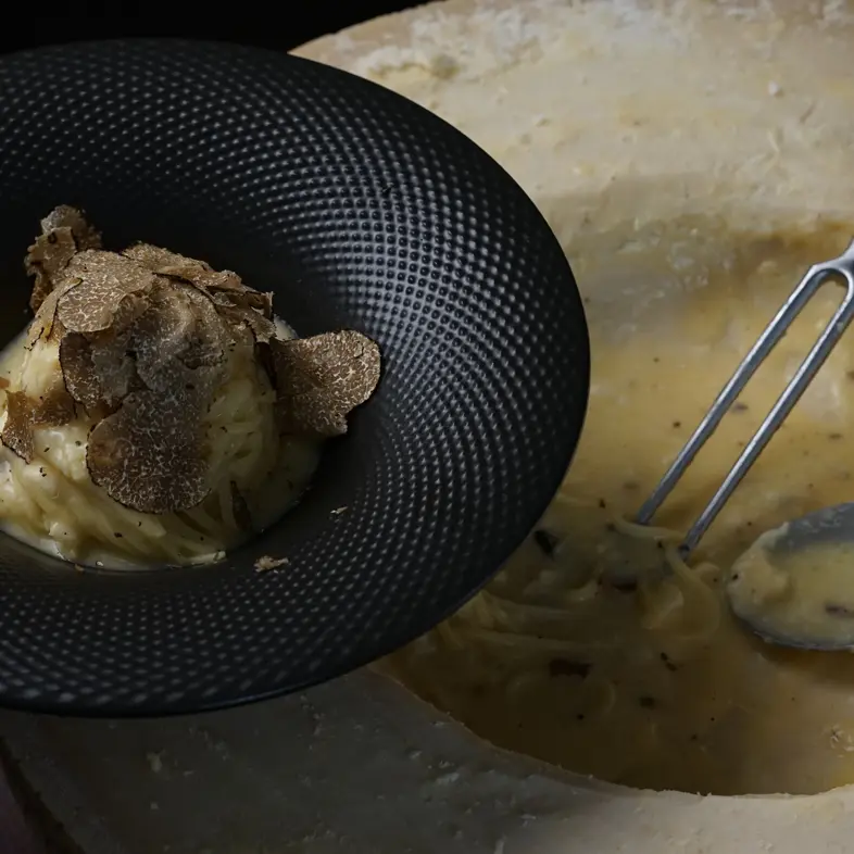 creation thumb for Tagliolini, parmigiana Reggiano, Alba Truffle 