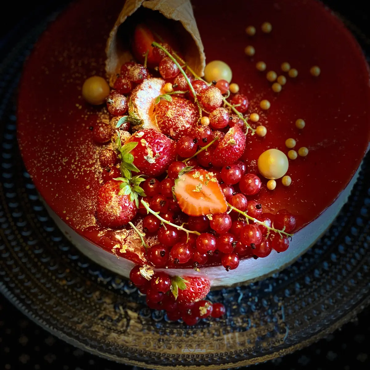 creation thumb for Redcurrant cheesecake