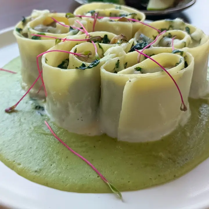 creation thumb for Wild mushroom and truffle rolled up lasagna