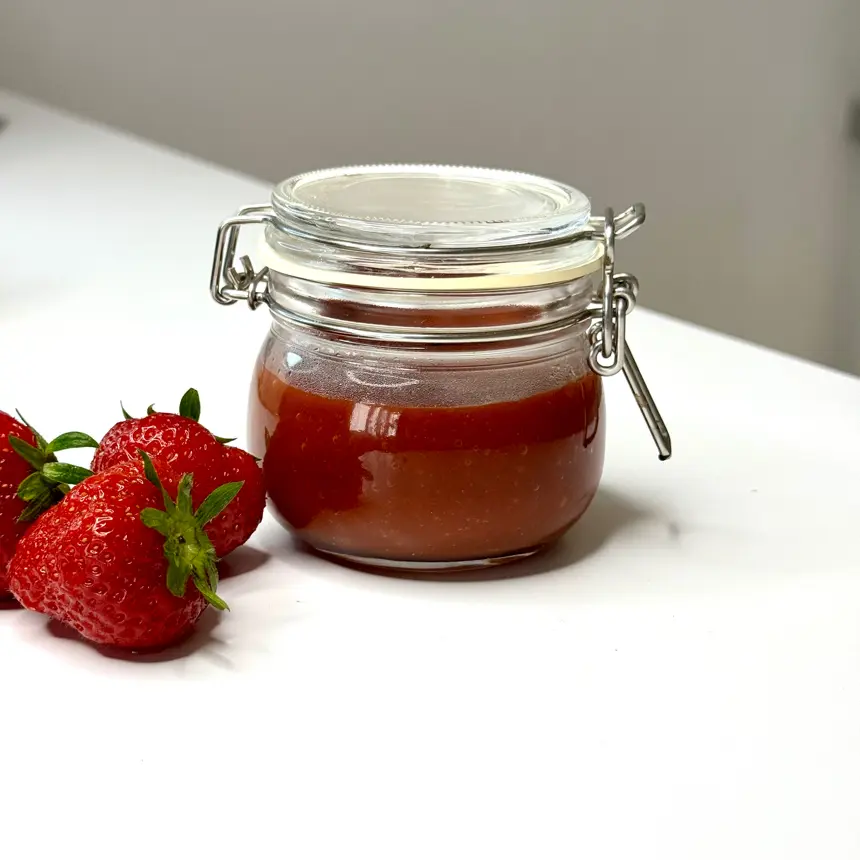 creation thumb for Fermented strawberries ketchup